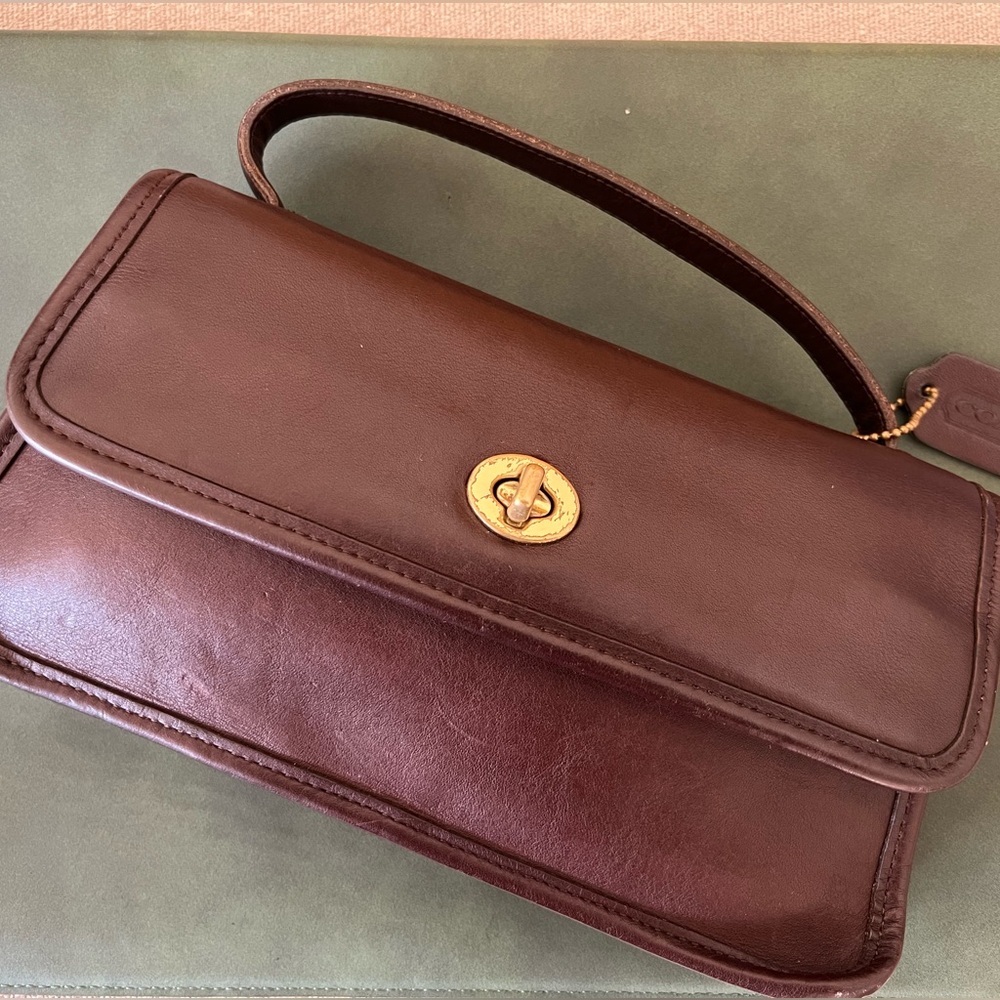 Vintage Coach Geometric Clutch